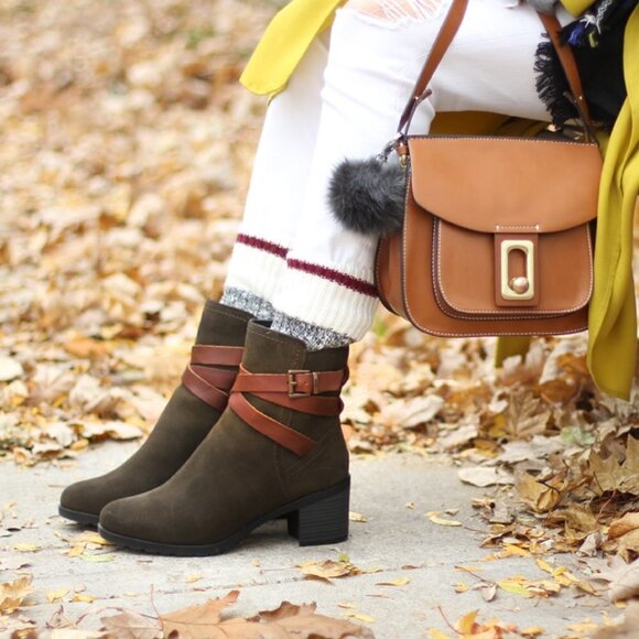 Cougar Arvida Olive Booties - Picture 1 of 15